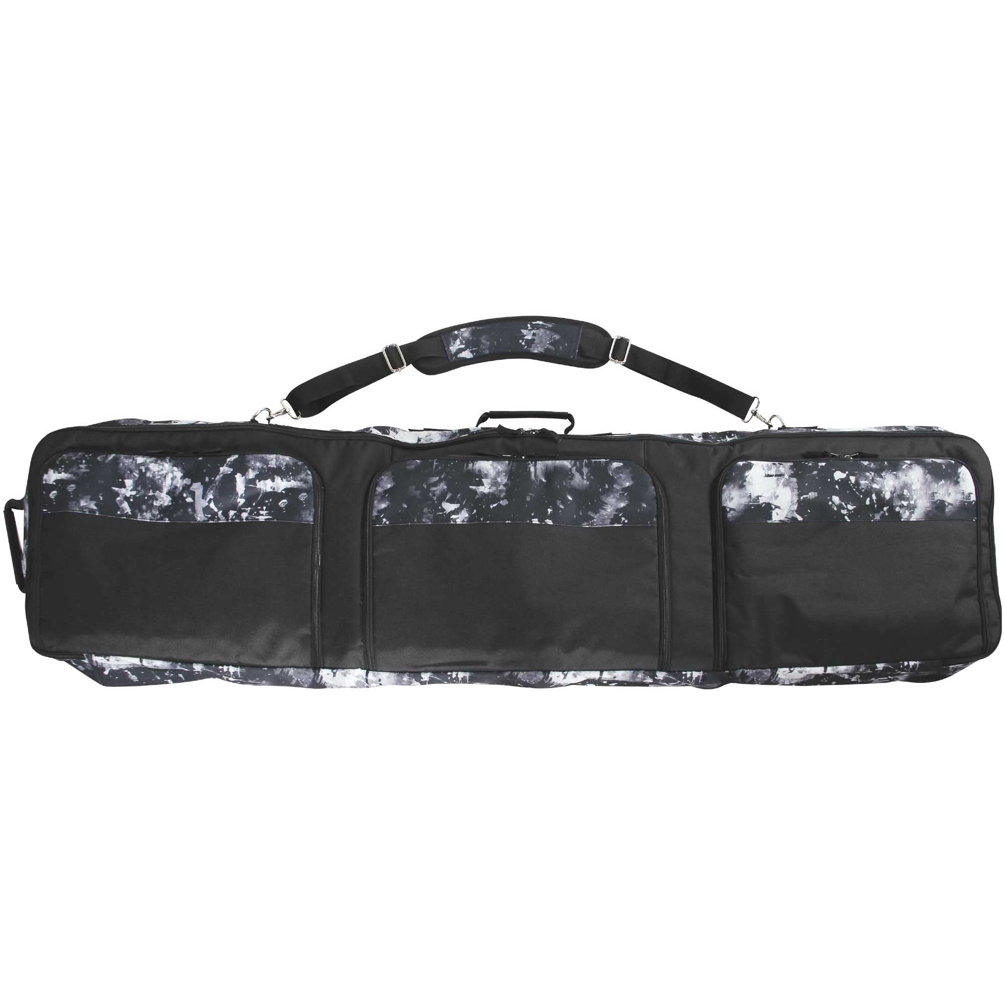 North Coast NW-5009 BK 3-Way Snowboard Case, (Stores Clothes, Boards, Boots, Accessories, Etc.) (Full Cushion Pads Provide Impact Reduction During Moving), 3 Independent Pockets for Separate Items