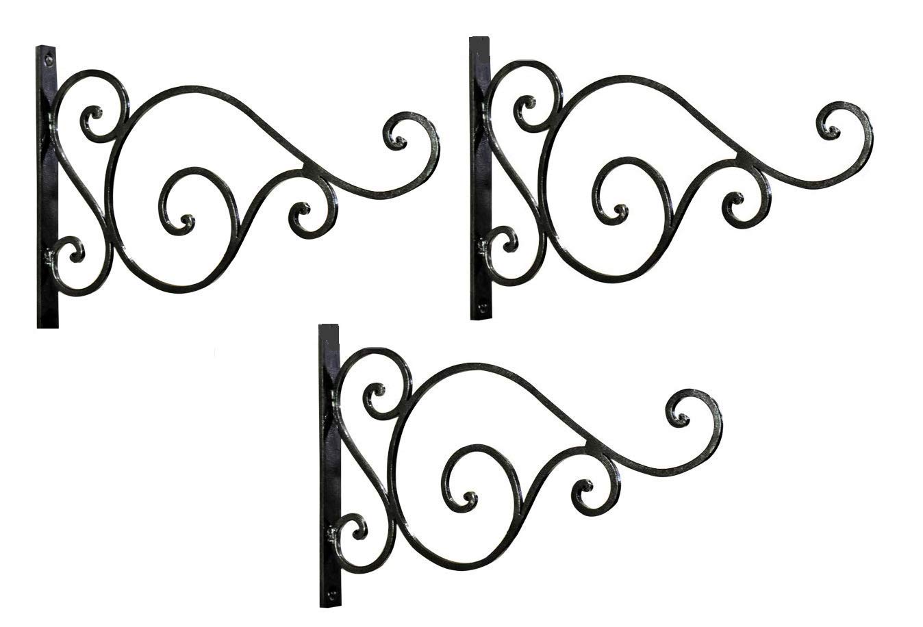 MFS Craft World cv3 Plant Hanger for Wall Plants Hangers for Balcony Hanging Planters Iron Brackets Heavy Duty/Wall Planter Hook Lanterns Hanger Set 3-image-5