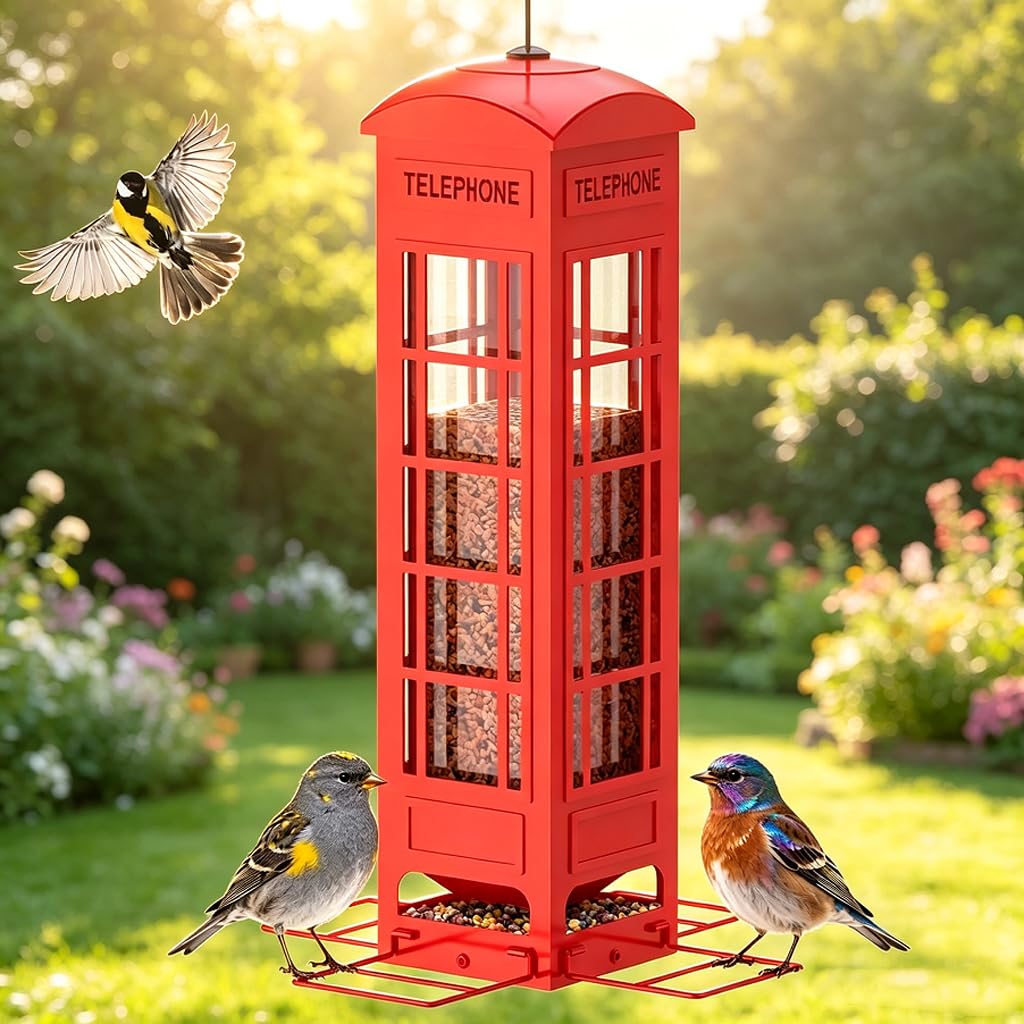 OMEUTY Squirrel Proof Bird Feeder