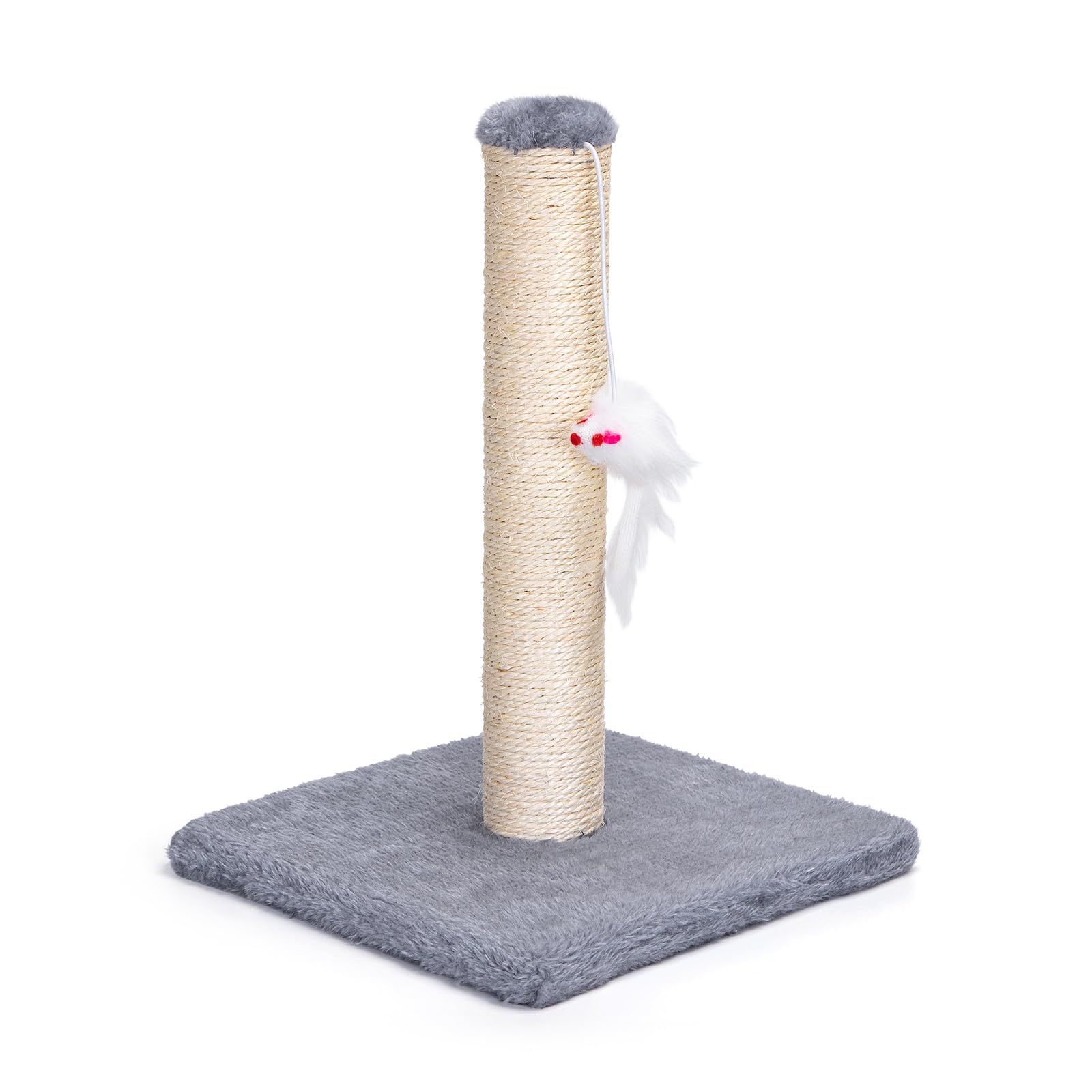 Nobleza - Tiragraffi per gatti,Albero rampicante per Gatti con tirgraffi e Gattino per Far divertire Il Tuo Gatto, Grigio, 25 * 25 * 35cm