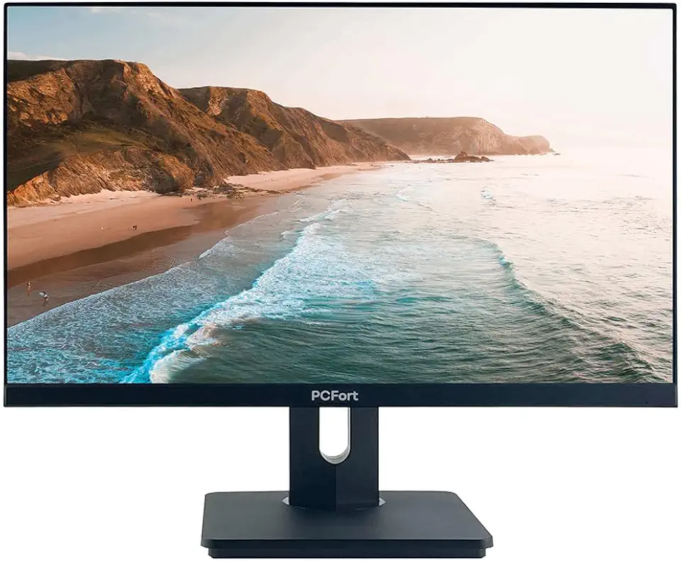 Monitor Empresarial PCFort T2420 23,8" Led Full HD - HDMI - VGA - PIVOT com ajuste de altura e rotação