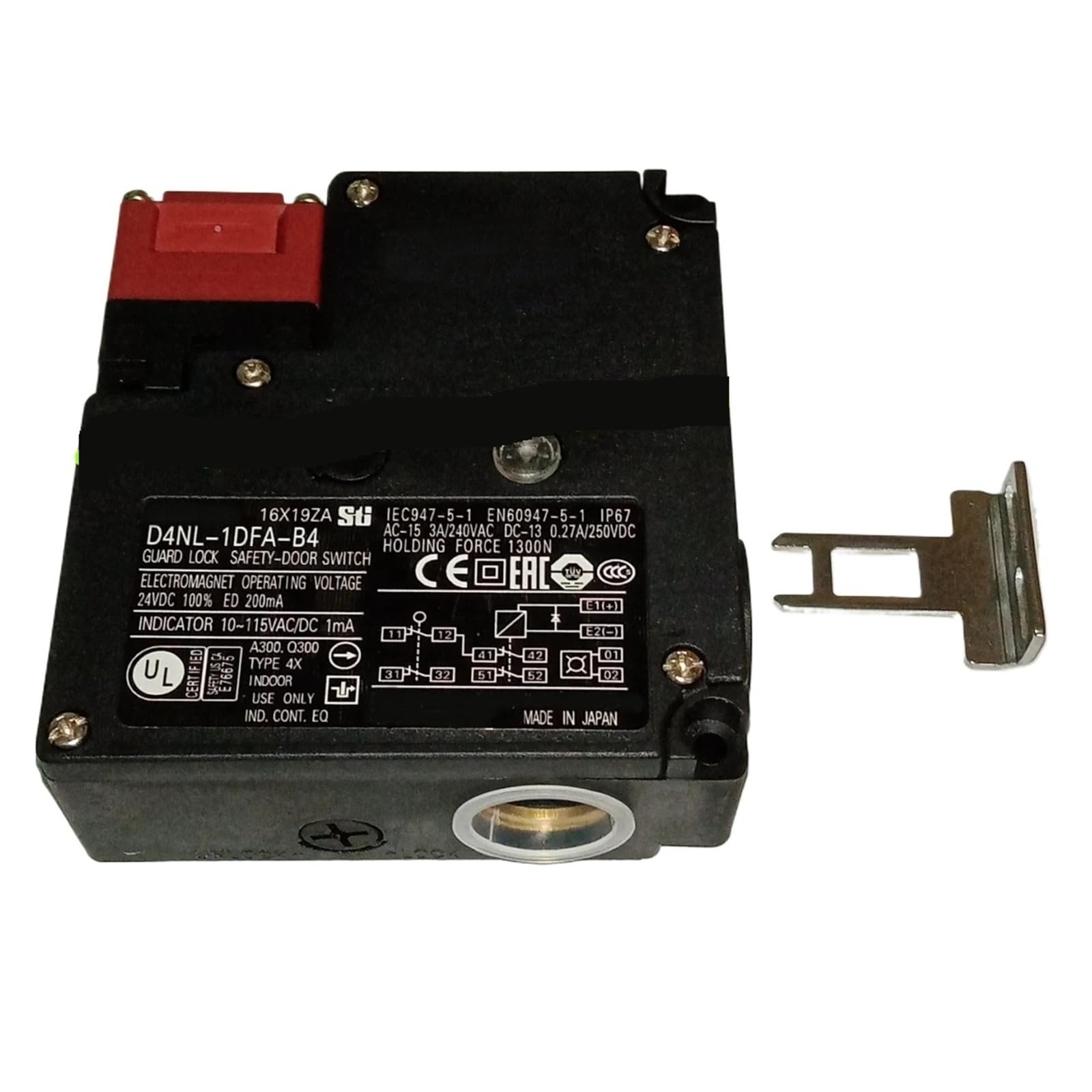 Capteur de sécurité D4NL-2BFA-B électromécanique pour porte de protection