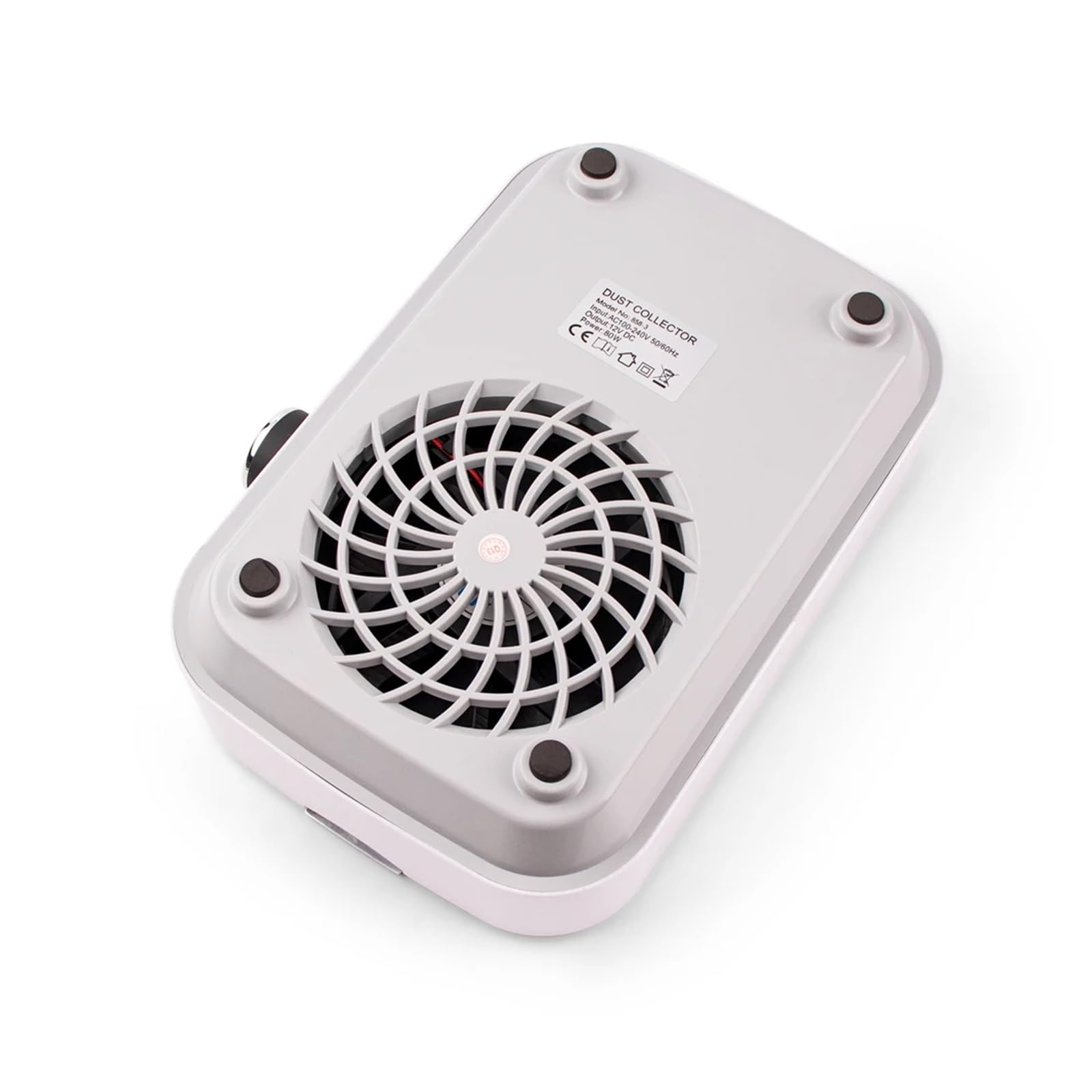 Odkurzacz do Paznokci, Mocny 80 W Silny Ssący Bezprzewodowy Odkurzacz Do Paznokci Odkurzacz Akumulatorowy Wentylator 4500RPM Narzędzia Do Salonu Paznokci Do Czyszczenia(Nero)