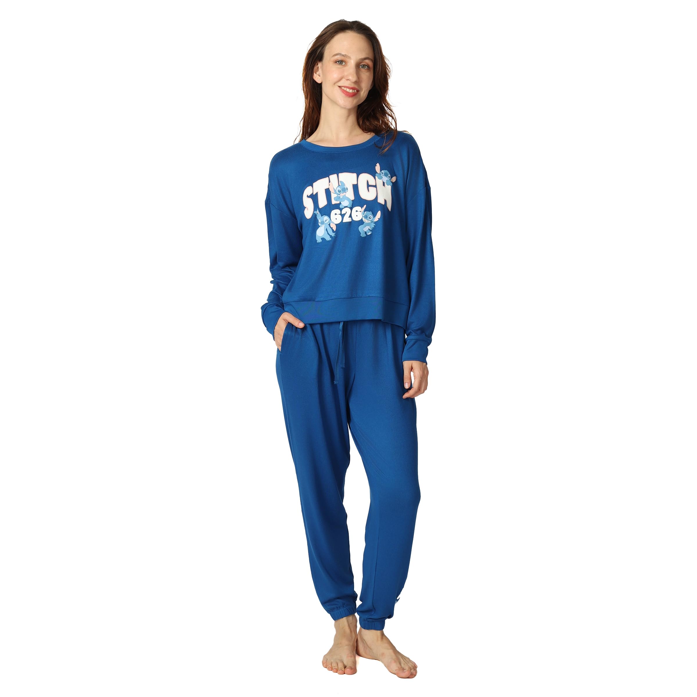 

                                                    Disney Women's 2-piece Loose-fit Pajama Set, Soft 