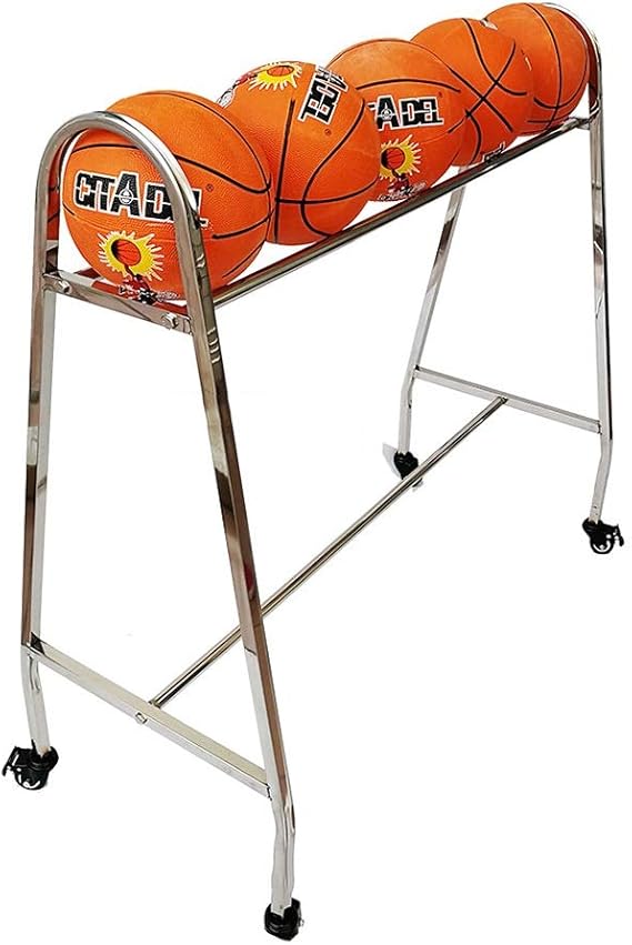Basketball Ballwagen Edelstahl Basketball Storage Rack Ball des Sports