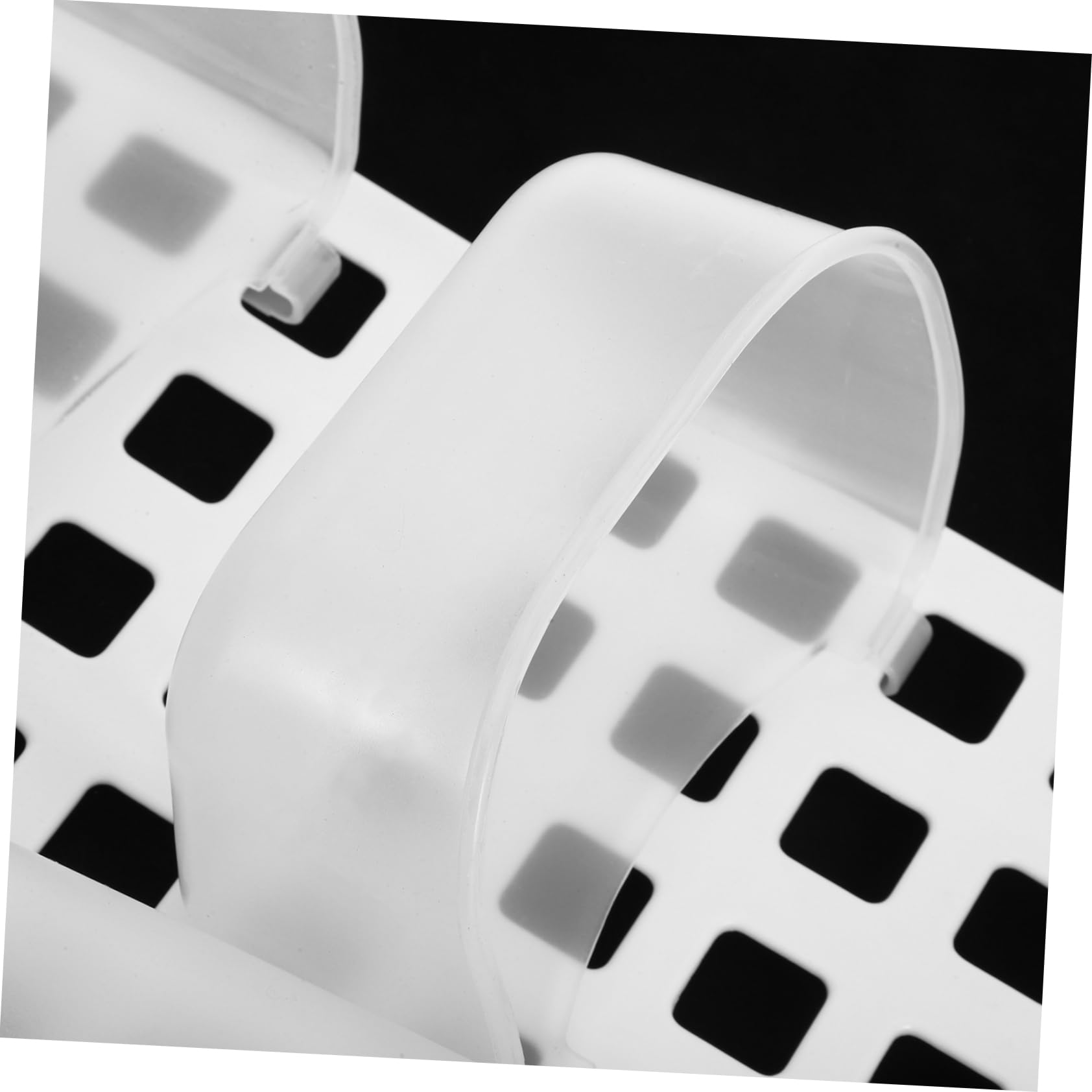 BESTYASH Cestello Portaoggetti Doccia a Doppio Strato in Pp Bianco | Installazione senza Fori Ganci, Facile da Pulire, Soluzione Compatta per Accessori da Bagno