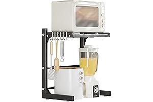 TAGLINES Expandable Microwave Oven Rack Shelf