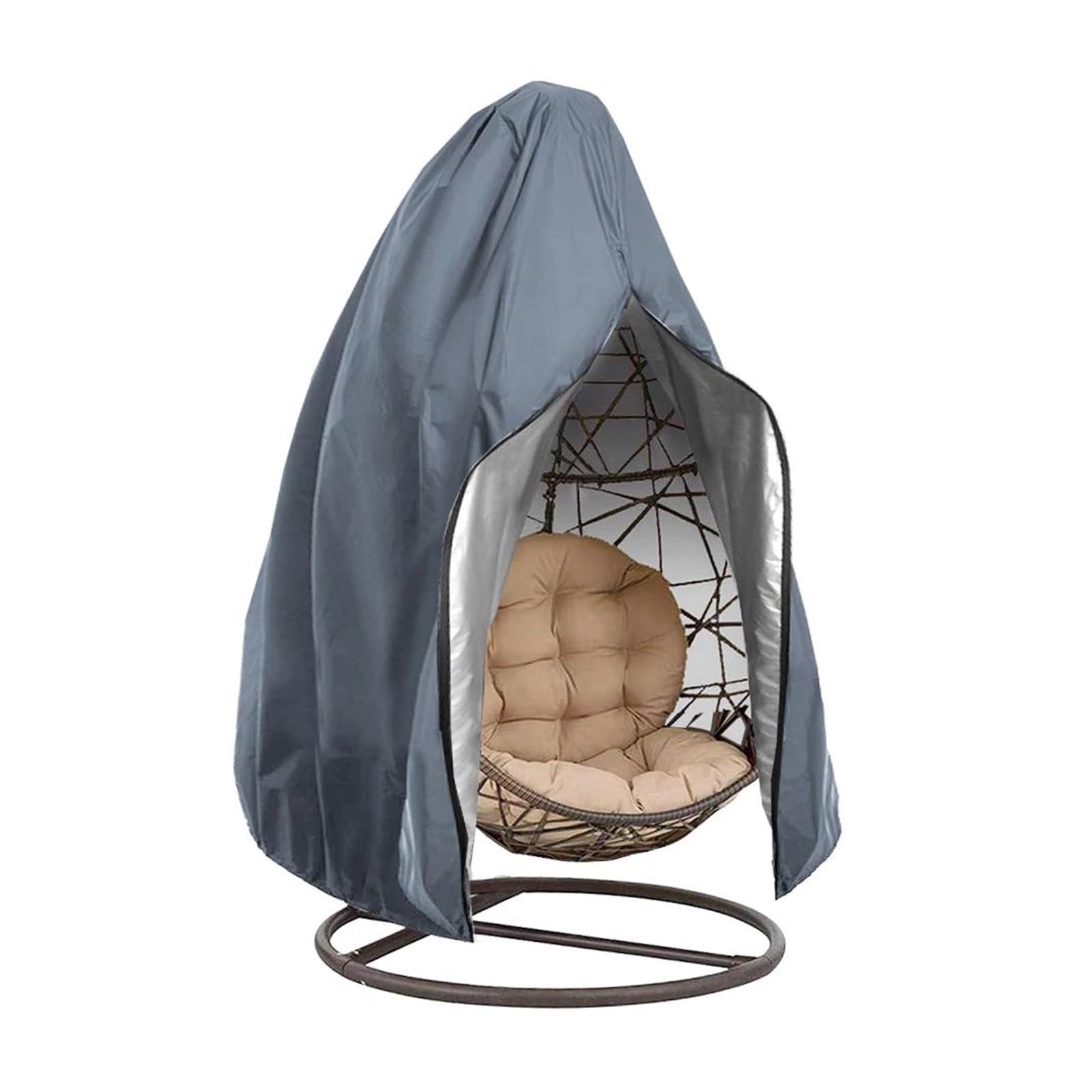 Housse de protection table jardin étanche et bâche anti-poussière grise