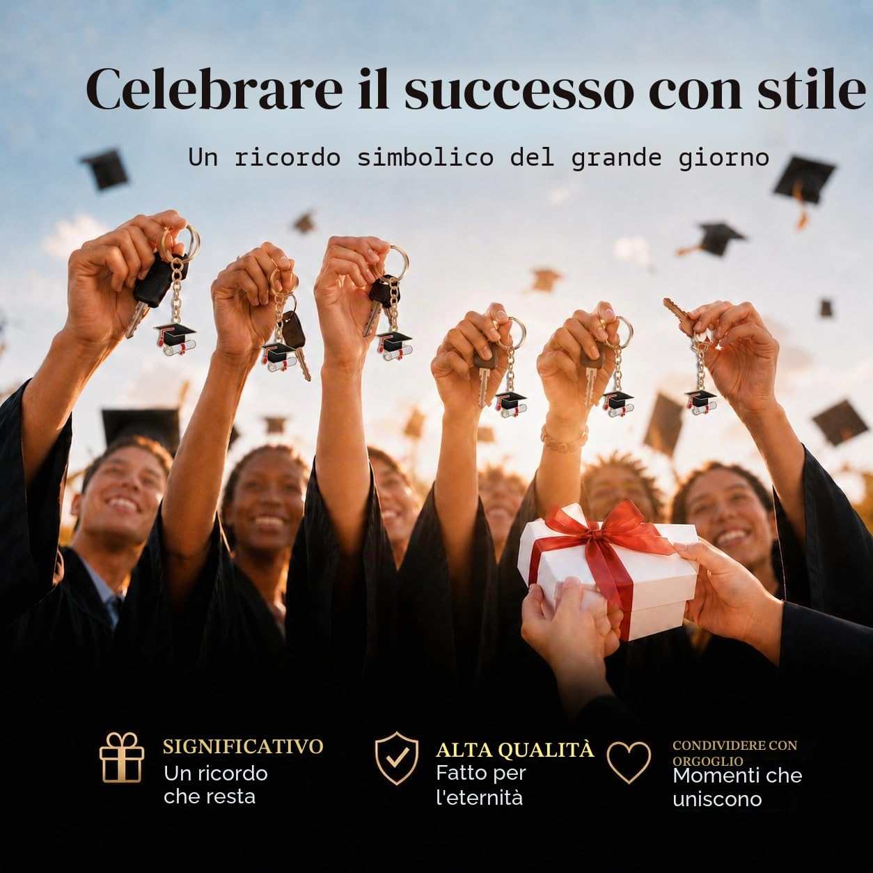 Operitacx 25 Pezzi Portachiavi Laurea Cappello Diploma Bomboniere Laurea Regalo Regali Di Per Studenti Con Anello Chiave Metallo Decorazione Per Infermieristica Bomboniere