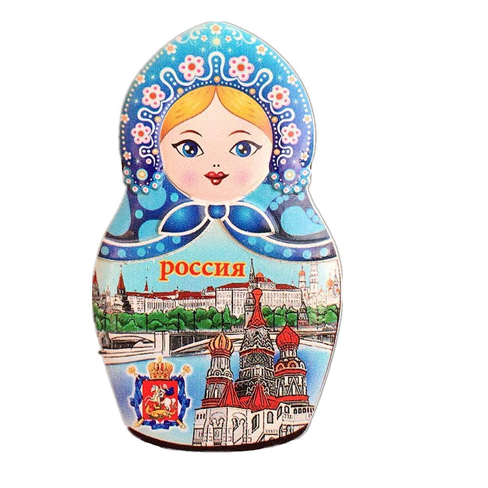Moscow Russia Fridge Magnet Travel Souvenir Gift Collection Home Kitchen Decoration Magnetic Sticker, Moscow Russia Refrigerator Magnet
