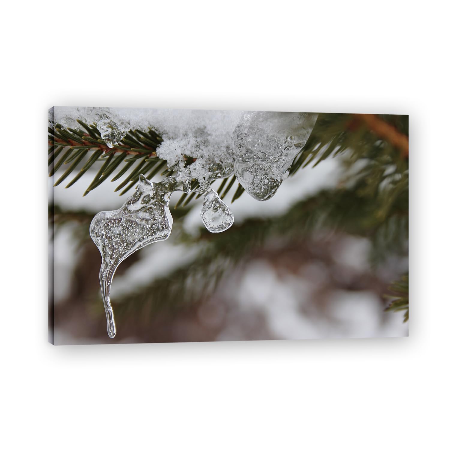 VHdfgTY FrozenNature Landscape Wall Art Canvas Mountain Scenery Print Home Decoration 80x120cm Framed