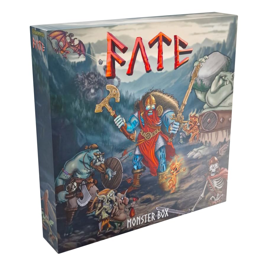 Monsterbox – Fate: Die Verteidiger von Grimheim – mit 135 Miniaturen – Erweiterung für das Grundspiel – Kunststoff-Figuren statt Marker, unbemalt & detailreich – ELZNIR GAMES