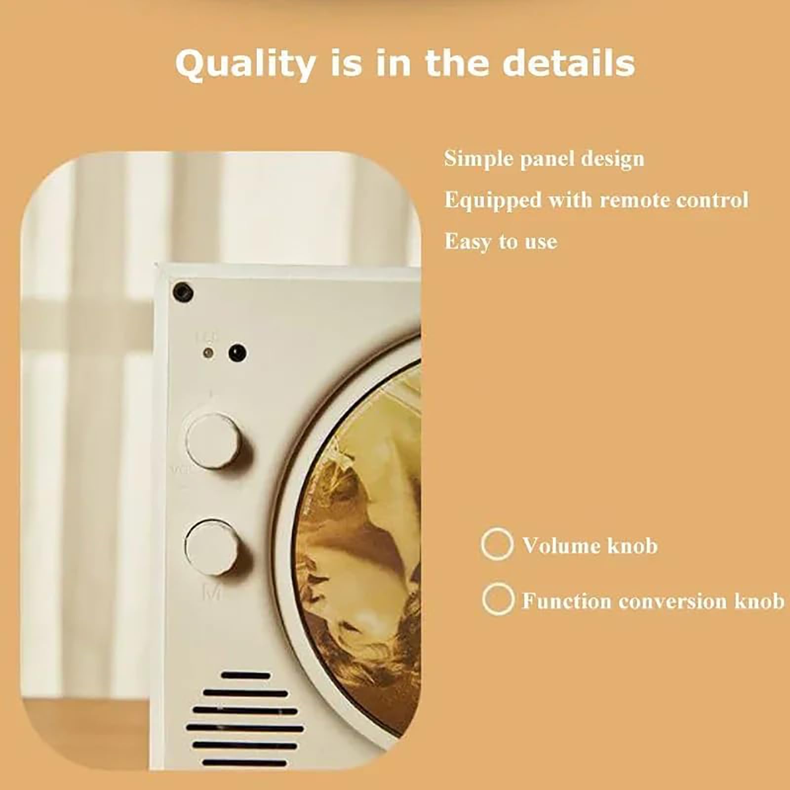 McbeAn Altoparlante Bluetooth Portatile, Lettore CD Lossless retrò Classico con Telecomando, Lettore Musicale Wilress Supporta La Riproduzione di Dischi U, Musica Domestica