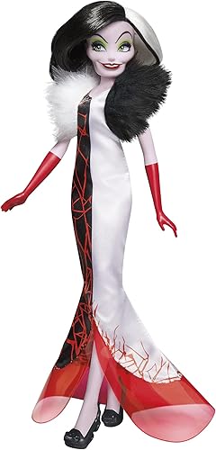 Miniatura 4 de Disney Princess Villains Black and Brights Collection, muñeca de moda, paquete de 4, juguete de villanos de Disney para niños de 5 años en adelante