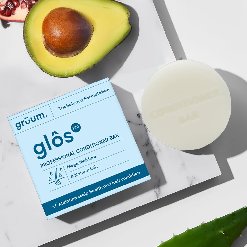 grüum Mega Moisture Hair Conditioner Bar 50g, SLES, EDTA & Paraben Free Conditioner Bar for Hair Lasts up to 60 Washes - Image 2