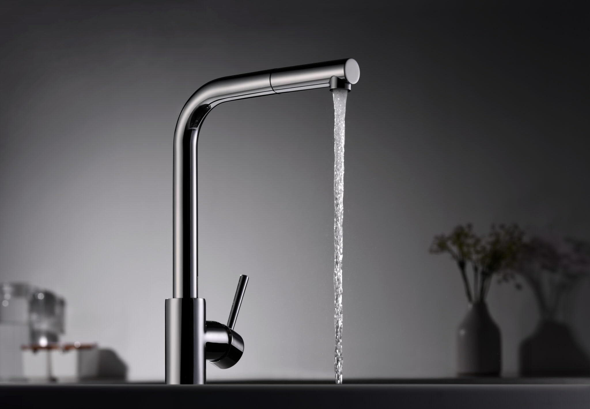 IMEX Grifo Cocina Fregadero Extraible - MALTA Grifo Cocina Monomando con Caño Extraíble, Cartucho Cerámico Ø35mm, Cuerpo de Latón, Acabado y Diseño Moderno y Elegante (CROMADO)