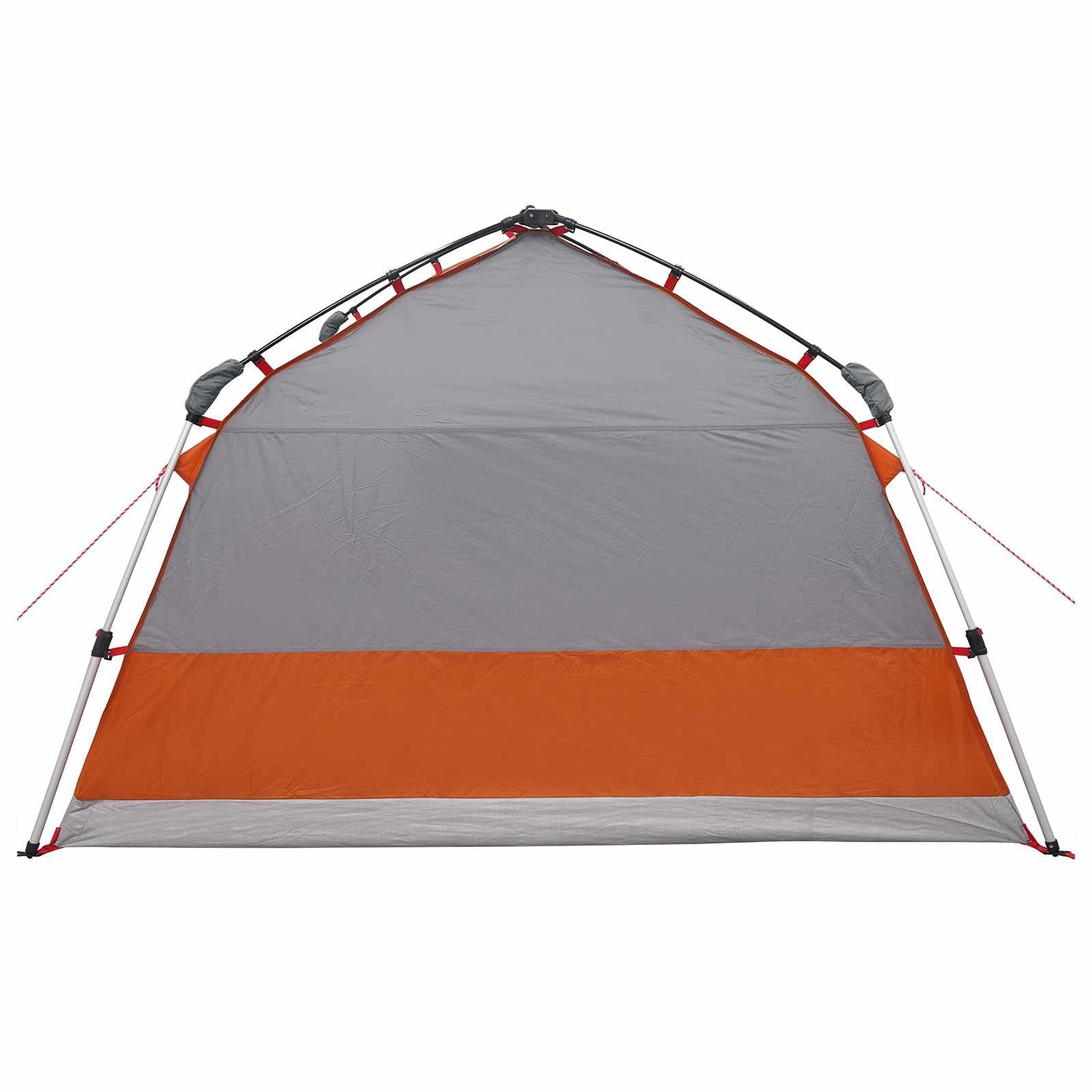 Tenda Istantanea 4 Persone Grigio e Arancione 312x288x187 cm