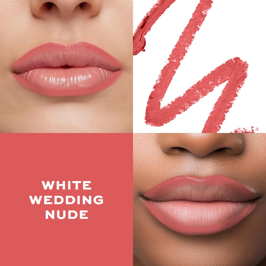 Makeup Revolution White Wedding Nude Lip Liner – Satin Kiss Lip Pencil with Long-Lasting, Smudge-Resistant Formula – Vegan & Cruelty-Free - Image 7 thumbnail