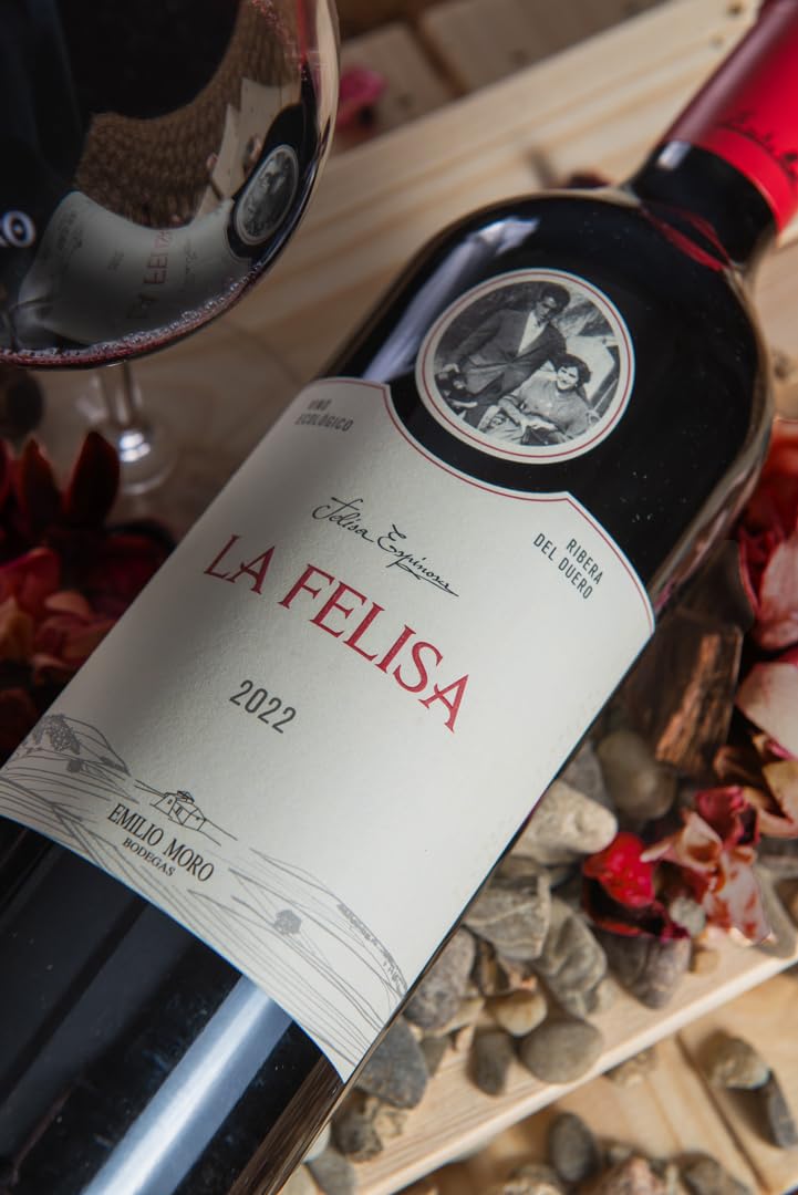EMILIO MORO - La Felisa, Vino Tinto Ecológico, Tempranillo Fresco sin Sulfitos Añadidos, D.O. Ribera del Duero - Pack de 6 Botellas x 750 ml