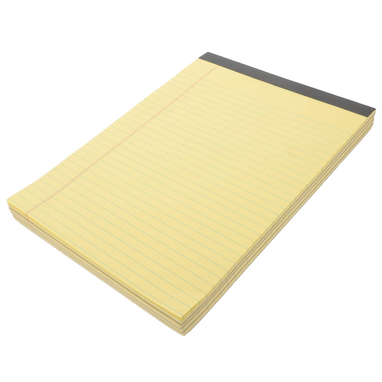 SUPVOX Blocco Note A4 4 Pezzi Carta Gialla Righe Legali Blocco per Appunti Facile da Scrivere Taccuino Portatile per Scuola e Ufficio