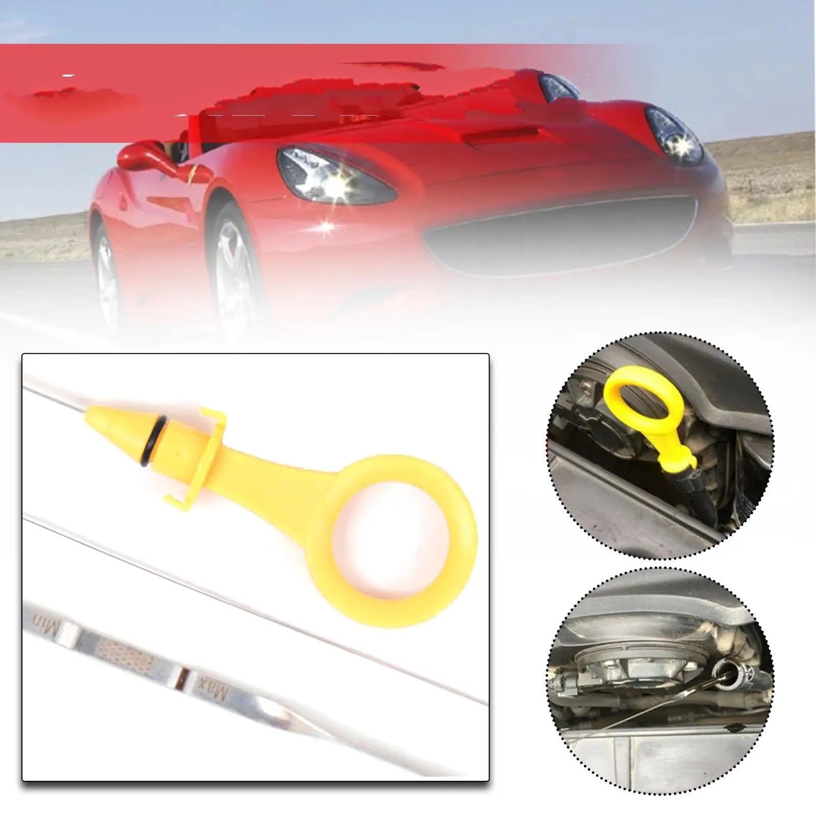 Astina di Livello Olio Motore Compatibile con A5 2009 2010 2011 2012 2013 2014 2015 2016 2017 2.0T Strumento di misurazione dell'astina di Livello Olio Motore OEM 06H115611E