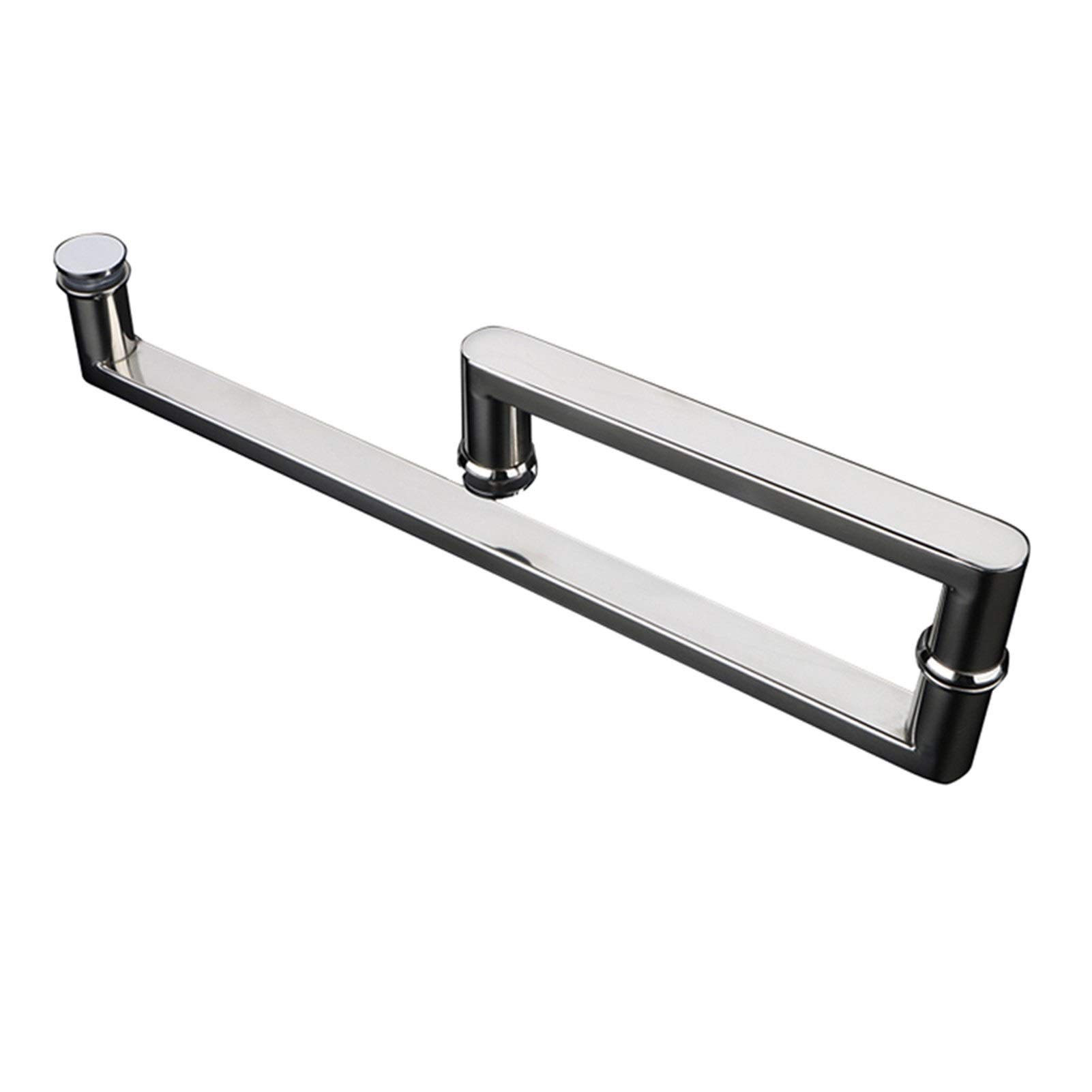 GYRAZXS Shower Door Handles for Bathroom Glass Door | Replacement Sliding Glass Doors Handle Sets |Bathrooms Kitchen 304 Stainless Steel Hardware Accessories (Size : 225mm+425mm)