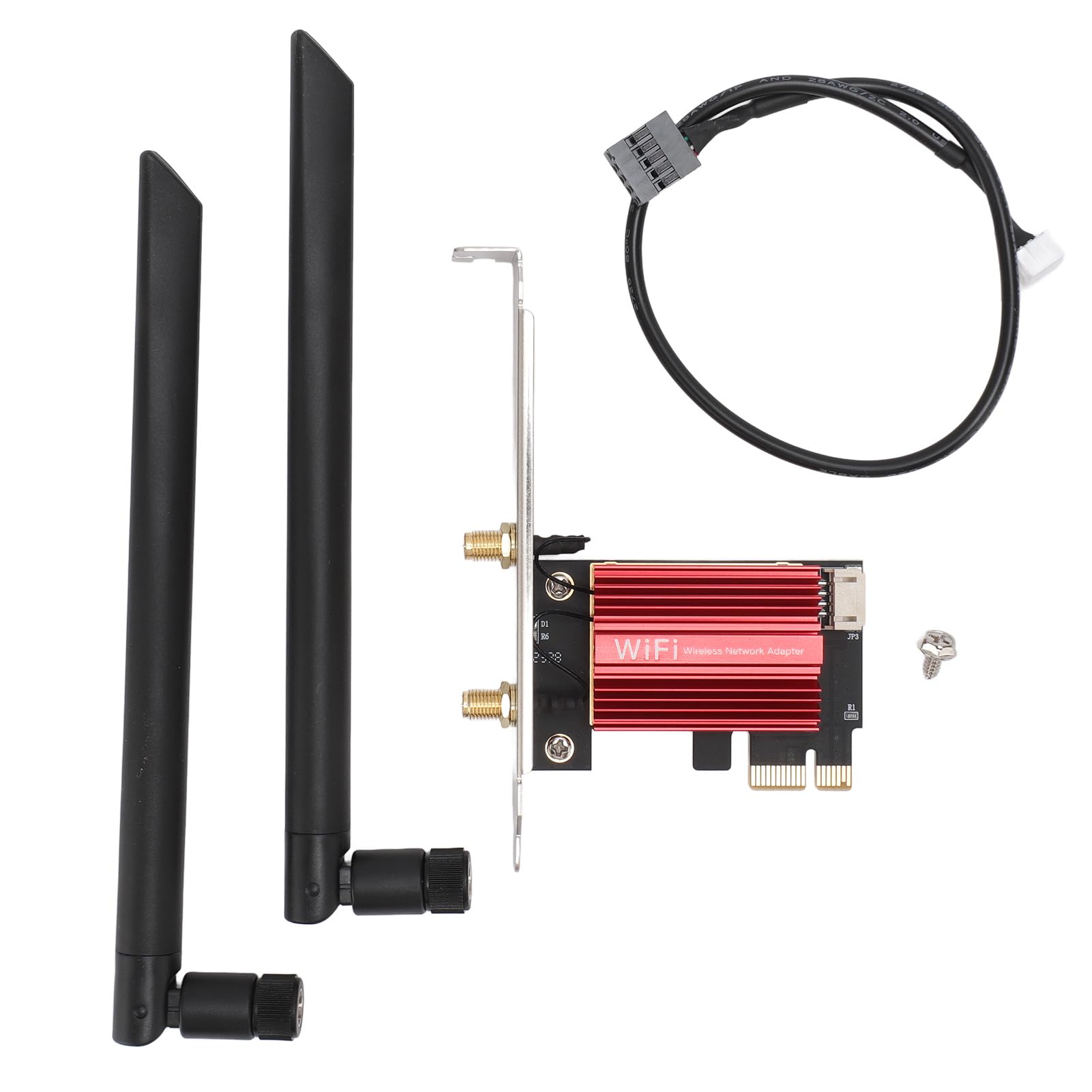 WiFi 7 Tarjeta de Red 2 4GHz 5GHz 6GHz Bluetooth 5 4 PCIe X1 WPA4 BE200NGW La Tarjeta de Red es Compatible con Ofdma Mu Mimo Ultra Low Latency WPA3 Bloket de Perfil bajo 10 11