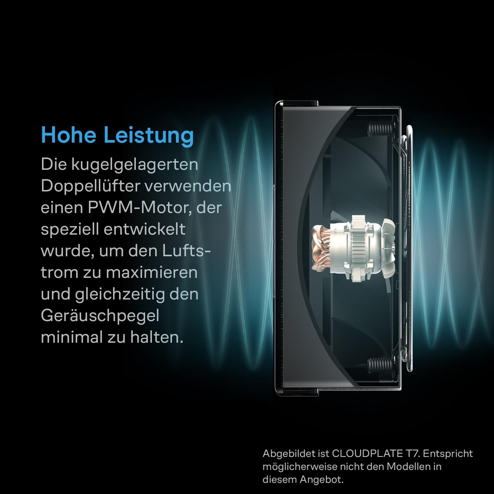 AC Infinity CLOUDPLATE T1-N, 19-Zoll-Racklüfter 1 HE, Zuluft zur Kühlung von AV-Geräten, Heimkinoanlagen, Netzwerkgeräten, Servern und IT-Ausstattung