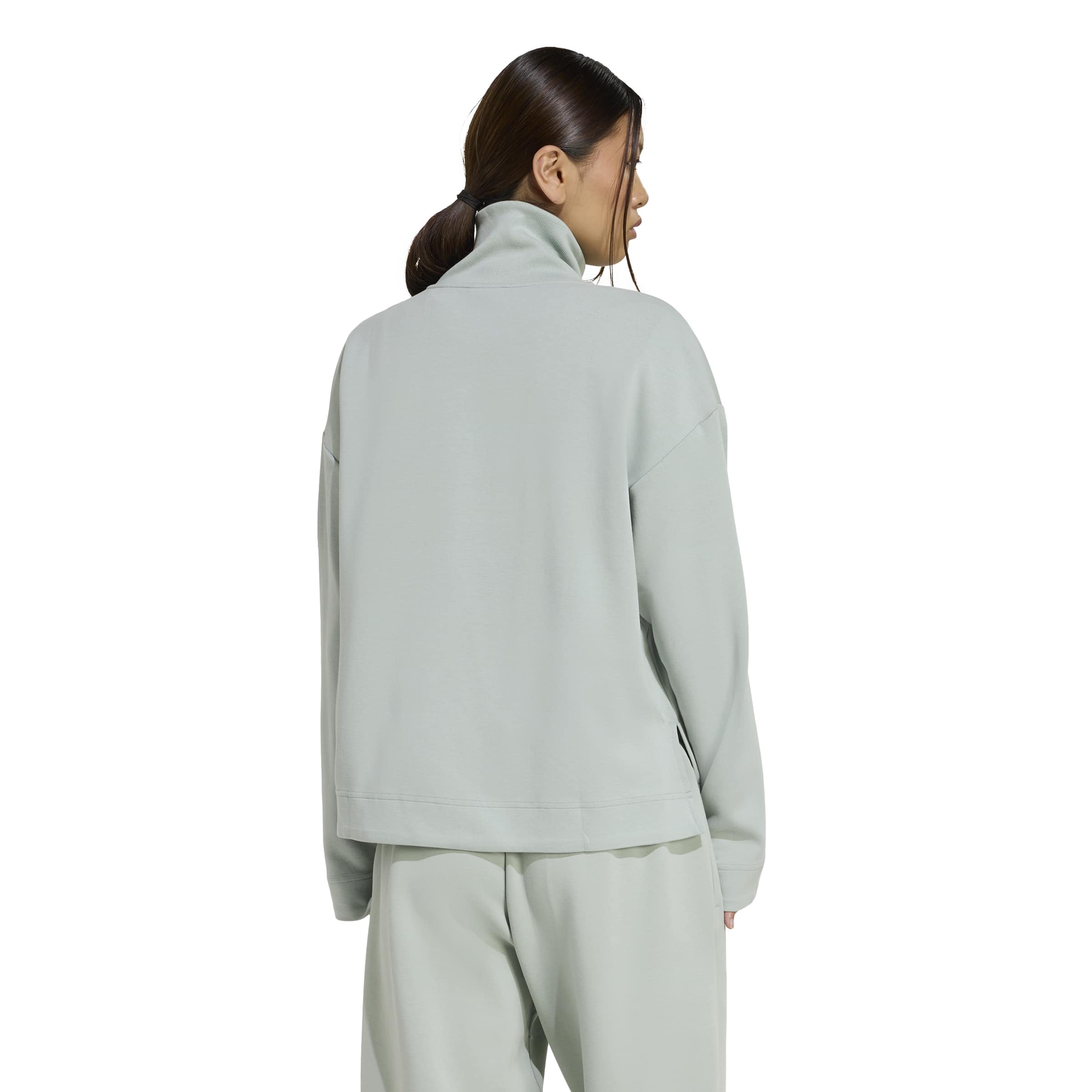 adidas dames SOFT LUX QUARTER-ZIP, Wonder Sage, L