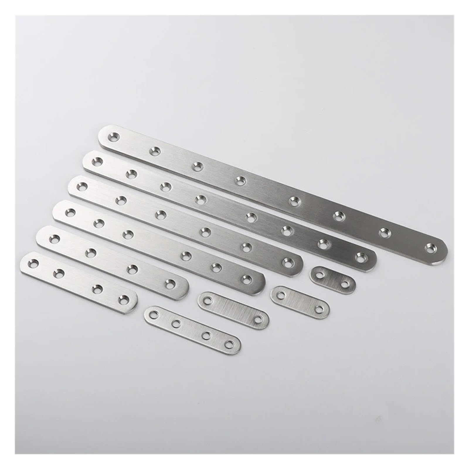 Placa de conexión de fijación for reparación de muebles, soporte recto de acero inoxidable(300x25x4.0mm)