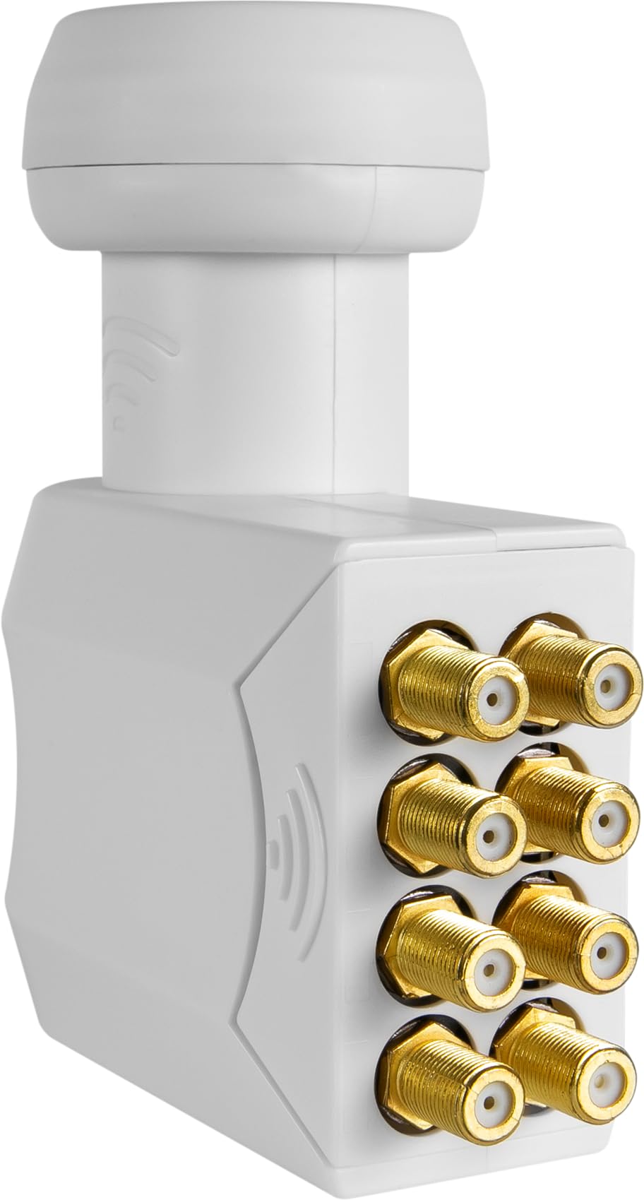 Megasat HD-Profi Octo LNB – LNB universale (8 partecipanti, 0,1 dB, connettori placcati oro, protezione dalle intemperie) – Bianco