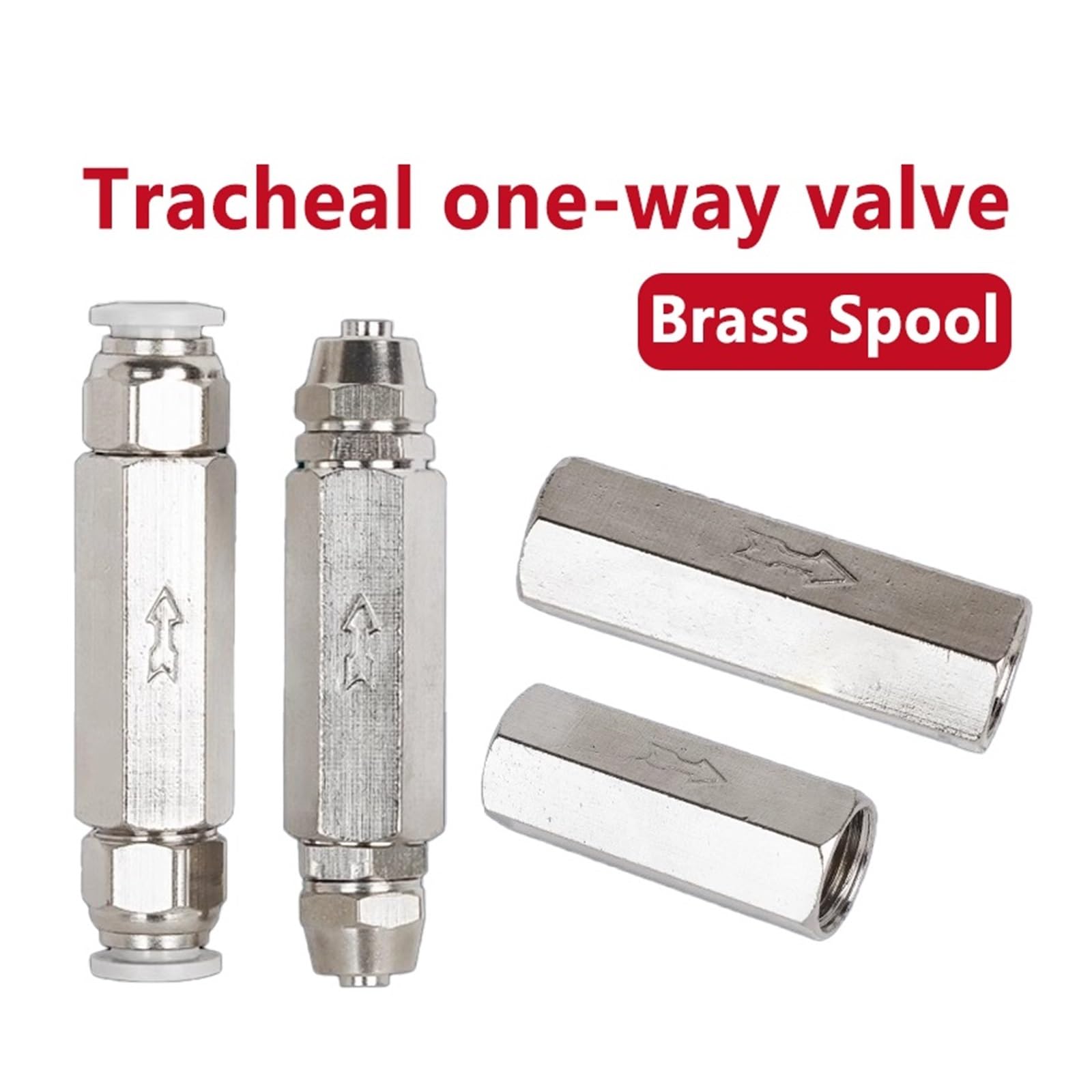 Connecteur de valve anti-retour pneumatique 6 mm 8 mm 10 mm 1/4 tuyau d'air gaz valve unidirectionnelle en laiton valve compresseur d'air raccord adaptateur joyeux (CV-03 W PC10-03, 20 pièces)