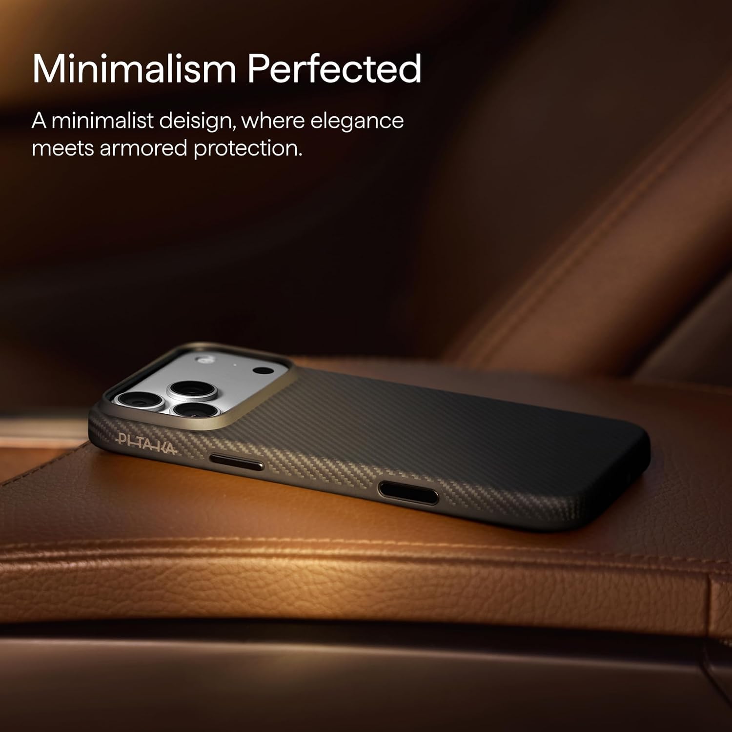 PITAKA UltraGuard Aramid Fiber Woven Case for iPhone 17 Pro Max