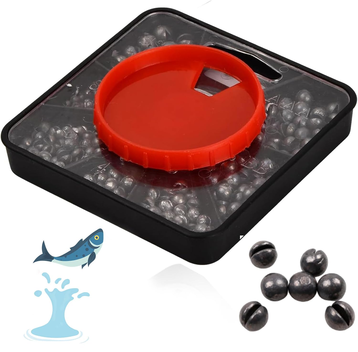 100 pcs Small Fishing Mixed, River Saltwater Freshwater Mackerel Deep Water & Floating & Sea Weights.Carp Fishing Distance Casting withand Powder Coated Assorted