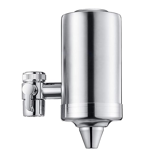 Filtro de agua para fregadero, sin BPA, sistema de filtración de agua de acero inoxidable 304, reduce el cloro, los metales pesados y el mal gusto,