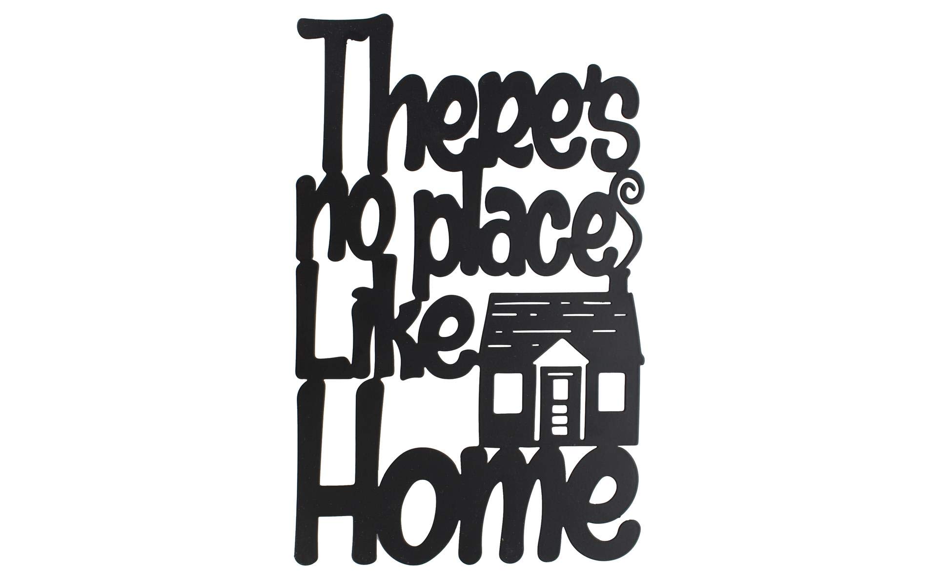 Sierra Pacific Crafts SPC Wall Art Plaque No Place Like Home 7.5x12 Blk