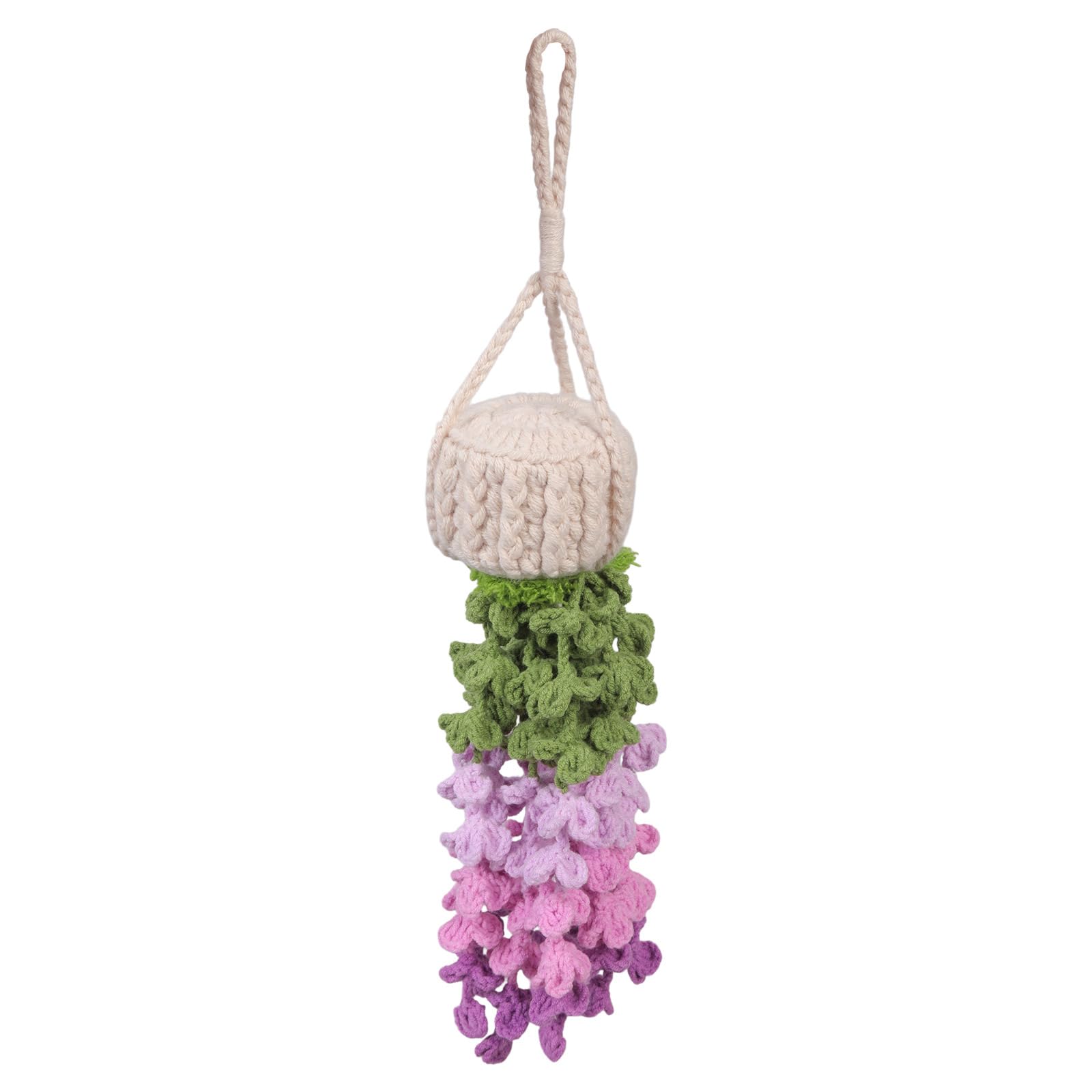 carotoe Lavenders Car Hanging Ornament, Artisanal Cotton Decoration for Vehicle and Home Car Hanging Ornament