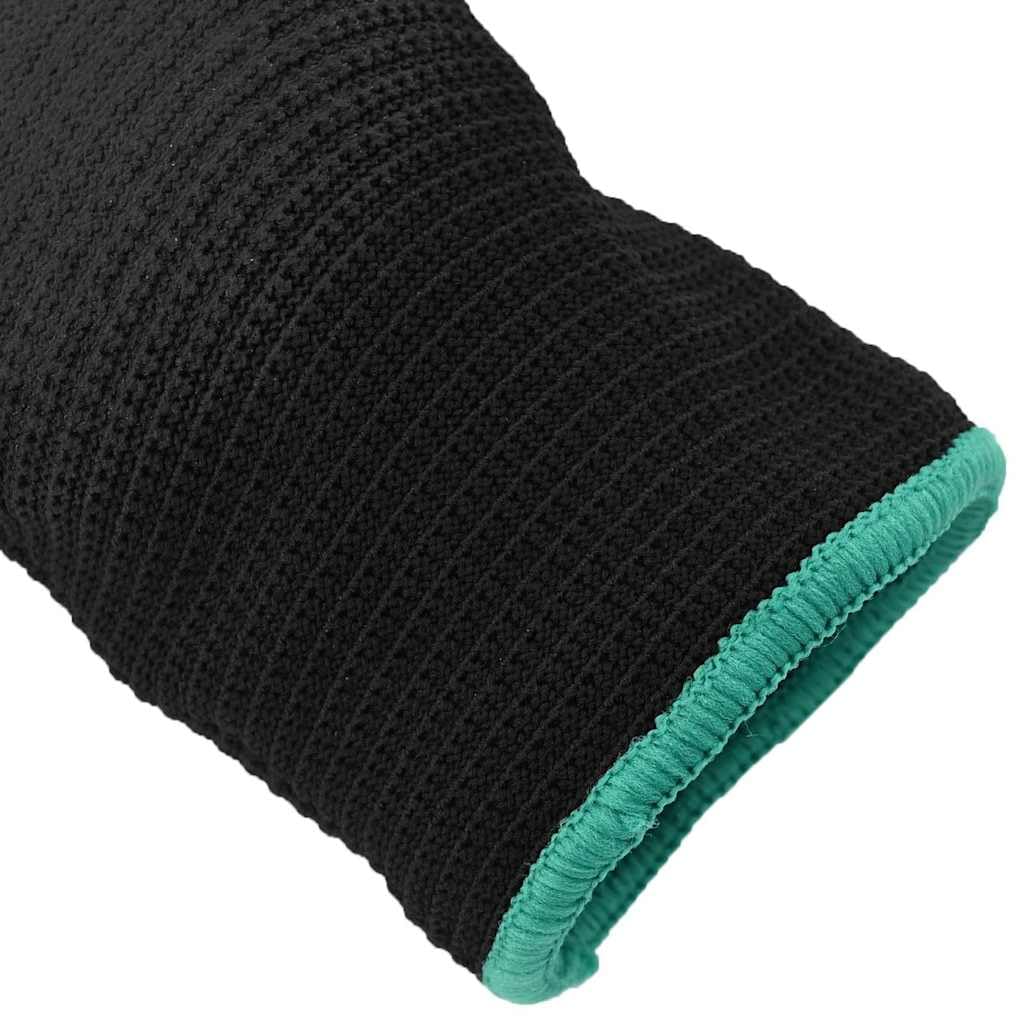 Arbeitshandschuhe 24 Stück Schwarz XXL Polyester rutschfest, abriebfest, vielseitig für Garten, Werkstatt, Industrie, Handwerk, Montage, Logistik und mechanische Aufgaben