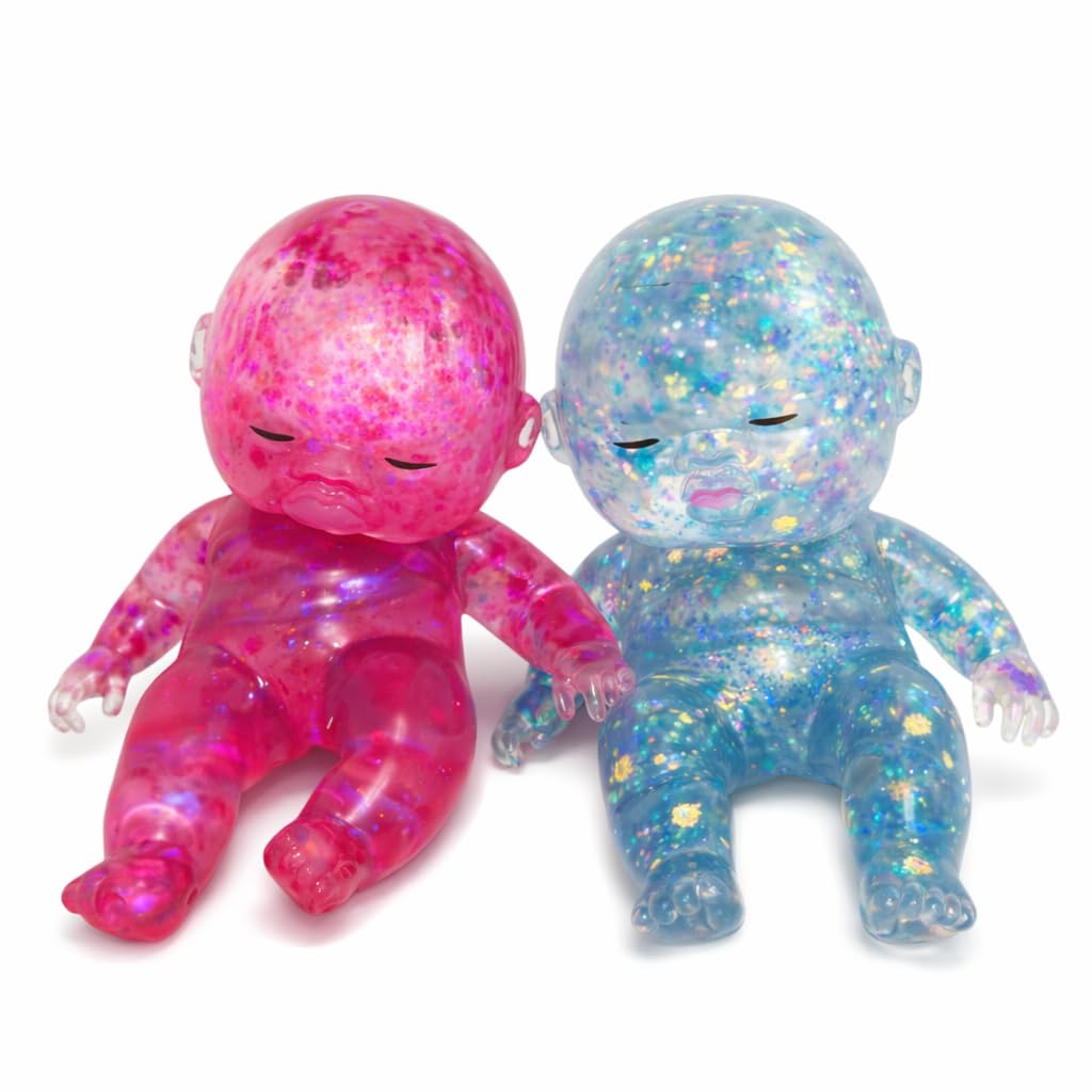 Photo 1 of ***USED*** 2PCS Baby Squishy Glitter Slow Rising, Squishy Babies Sensory Fidget for Stress Relief, Soft Cute Squeeze, Desk Decor & Gift