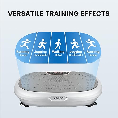 Miniatura 6 de EILISON FitMax 3D XL - Máquina de ejercicio con placa de vibración para entrenamiento de cuerpo entero con bandas de bucle, máquina de drenaje