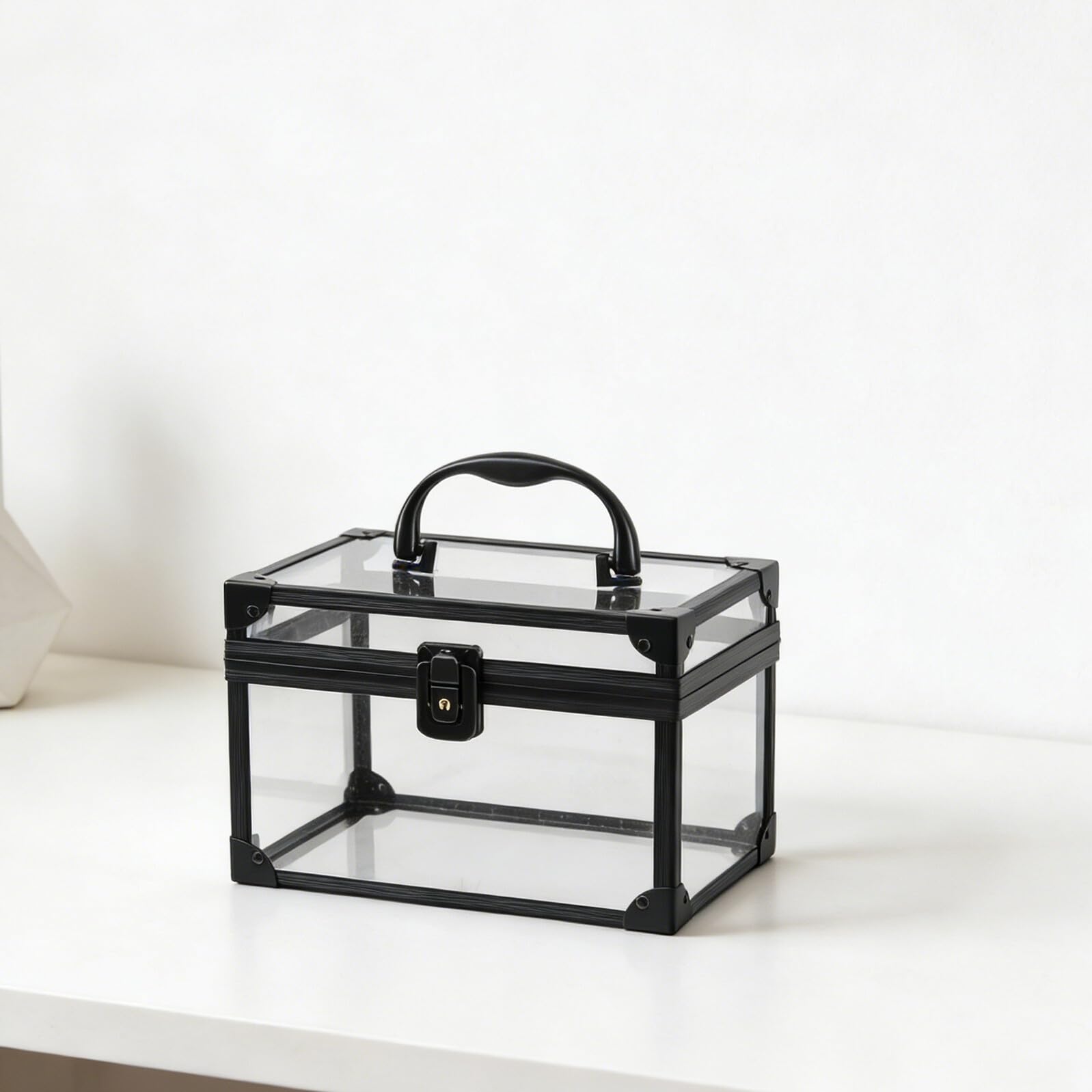 Custodia Porta CD e Dvd Trasparente in Plastica con Coperchio, Scatola Porta Dischi Compatta per Organizzazione e Protezione, per Collezionisti e Uso Domestico su Scaffali