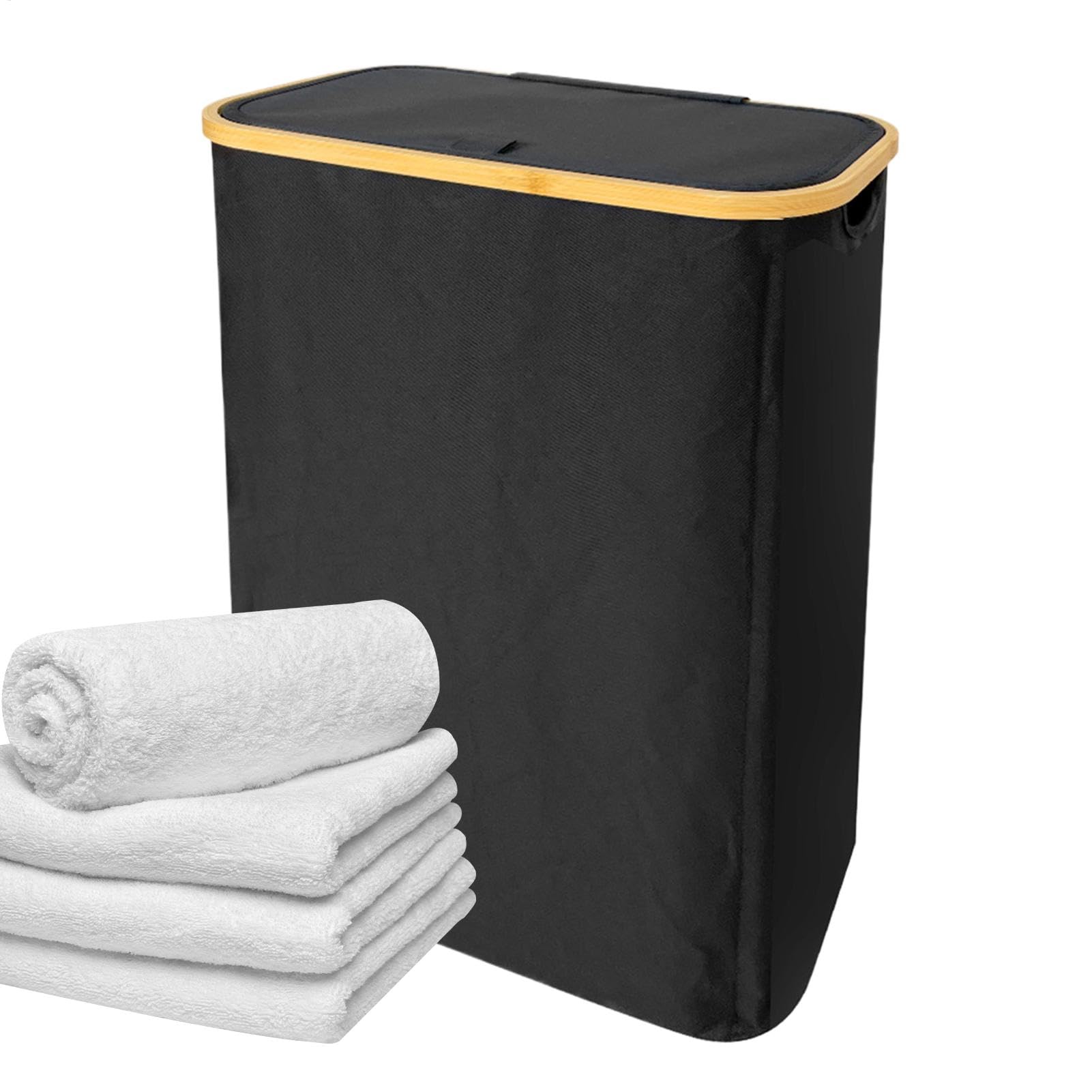 Panier à linge avec couvercle pour cacher le linge sale et ranger la buanderie