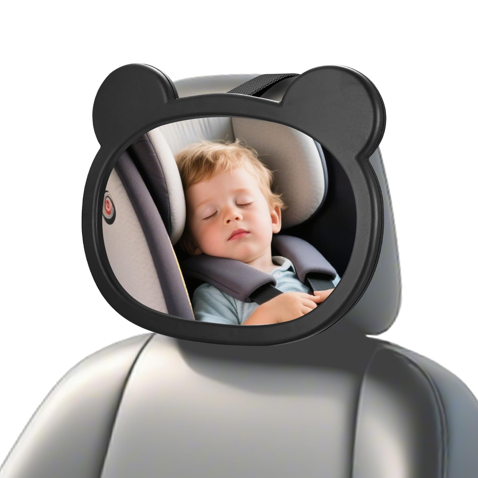 1 PcsBaby Car Mirror for Backseat, Safety Baby Car Seat Mirror for Rear Facing, Shatterproof Hook Clip Clear Wide View & 360° Rotation Baby Mirrors Essentials Accessories-image-34