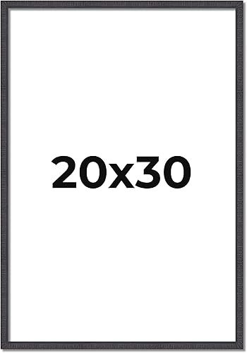 Marco de fotos de madera real marrón rústico de 20 x 30 pulgadas de ancho de 0.75 pulgadas | Profundidad del marco interior de 0.5 pulgadas | Marco