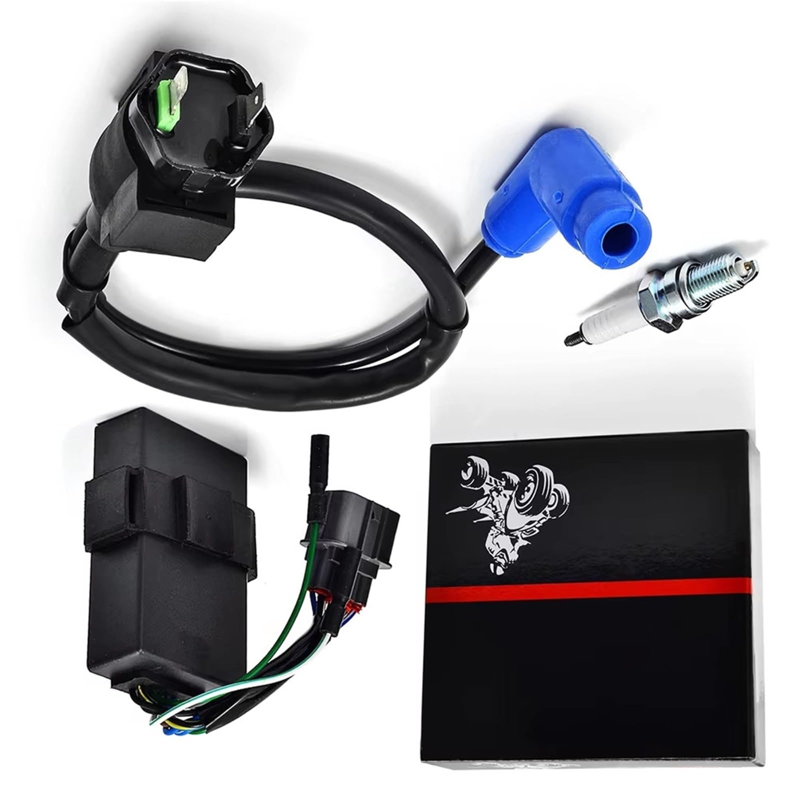 Para Rancher 350 TRX350FM 4x4 S 2000 Motocicletas Bobina De Encendido Caja CDI Bujía OEM: 30410-HN5-671 30400-HN5-305