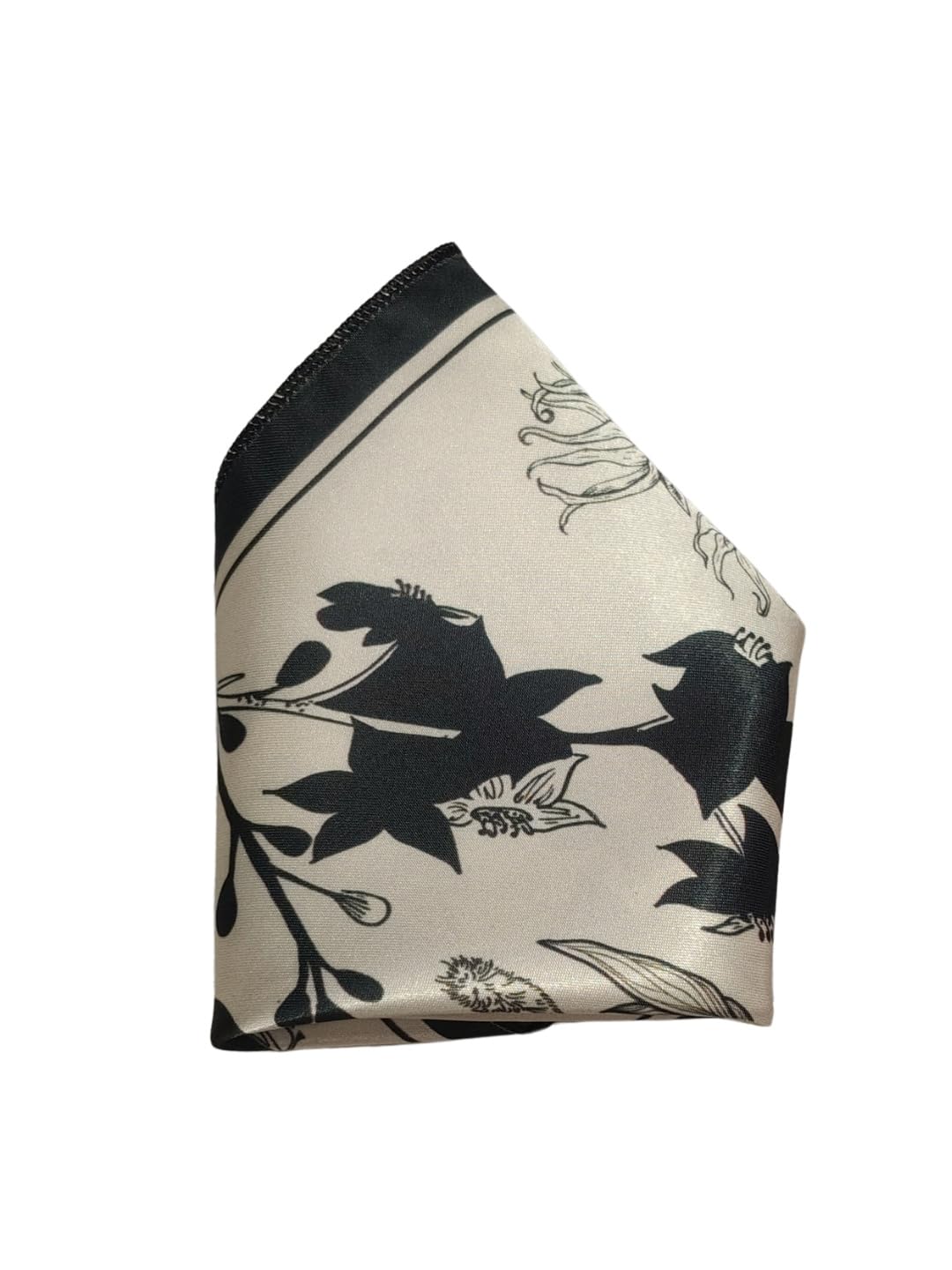 Twilight Floral Satin Ptinted Pocket Square for Men-image-14