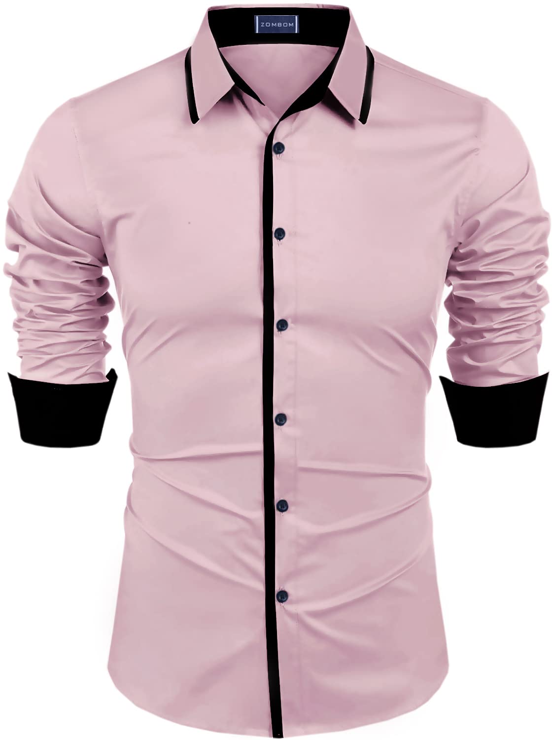 ZombomMen's Regular Fit Cotton Blend Printed Full Sleeve Casual Shirts