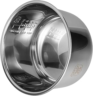 Cabilock 炊飯器内釜 ユニバーサル5l ステンレス製内釜 良い熱伝導性能 長期使用可能 キッチン用品 交換用内鍋 ご飯スープ調理向け