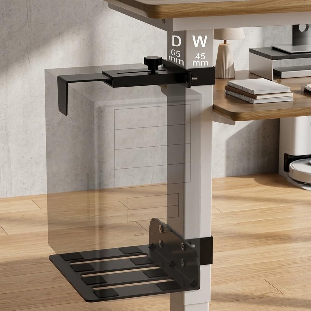 para soporte para torre PC Ajustable 15-26cm Sin Taladro para(75 * 45)