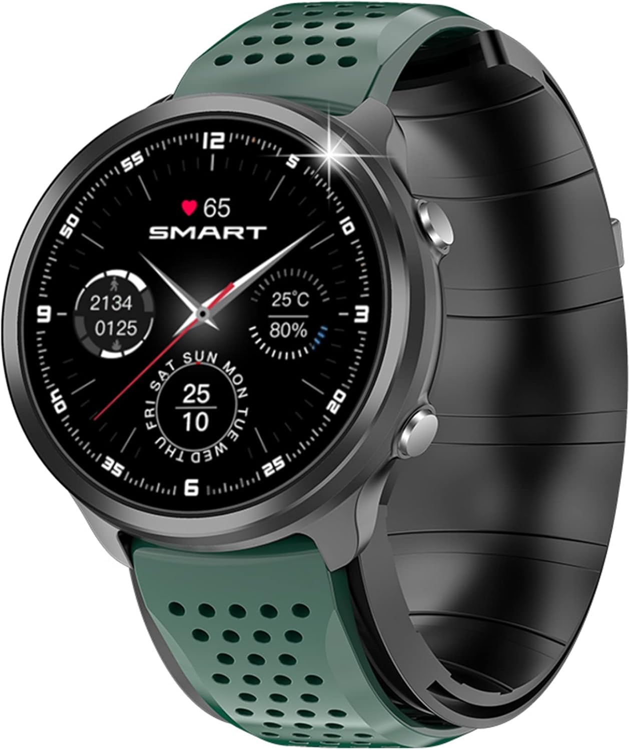 Amazon JUSUTEK【2023革新先端スマートウォッチ】多機能スマートウォッチ,エアバッグ，24時間，smart watch